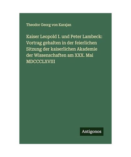 Kaiser leopold und peter - leopold, i.