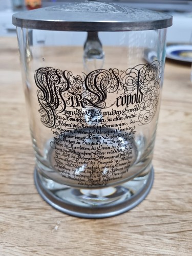 Historischer bierkrug glas - historischer,